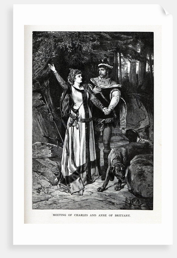 Meeting of Charles and Anne of Brittany, 1882 by Richard Brend'amour