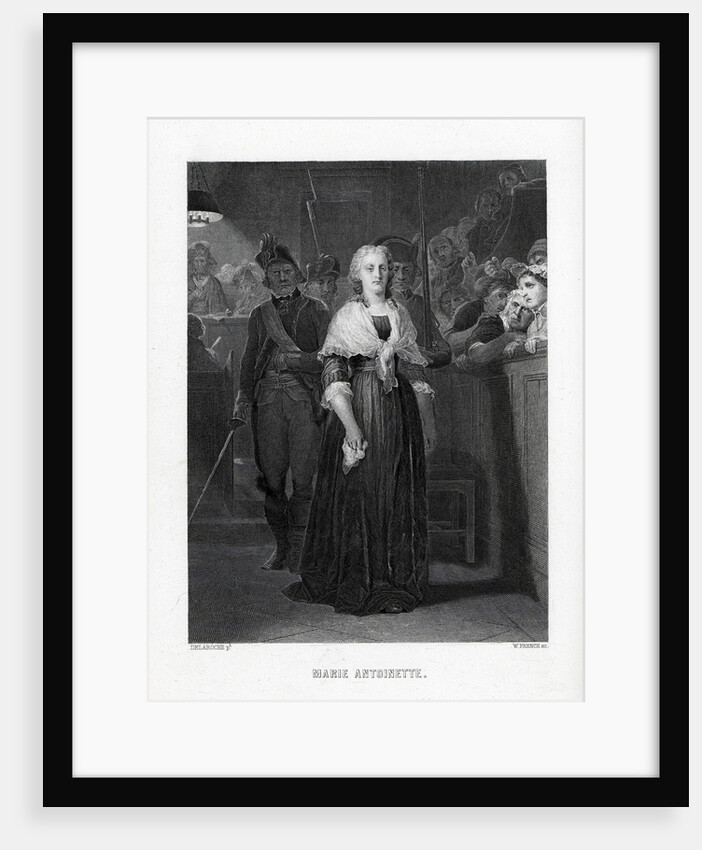 Marie Antoinette Leaving Convention After Sentence, 1882 by Anonymous