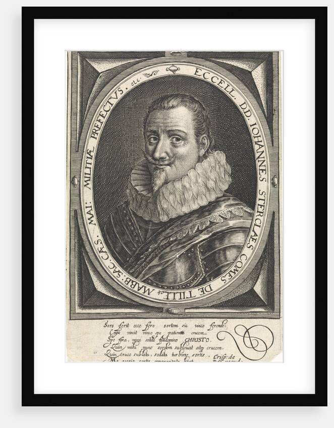 Portrait of Johann Tserclaes, Count of Tilly by Crispijn van de Passe the Elder