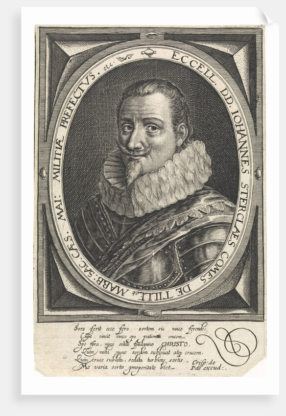 Portrait of Johann Tserclaes, Count of Tilly by Crispijn van de Passe the Elder