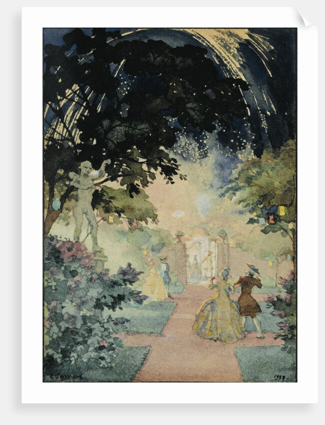 The Fireworks, 1927 by Konstantin Andreyevich Somov
