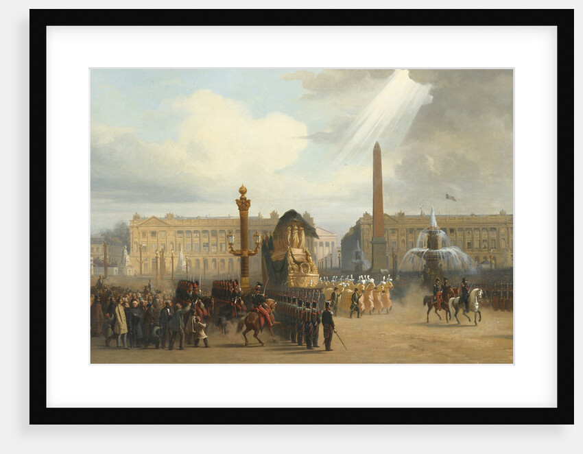 Napoleons funeral carriage crosses the Place de la Concorde, December 15, 1840, 1844 by Jacques Guiaud