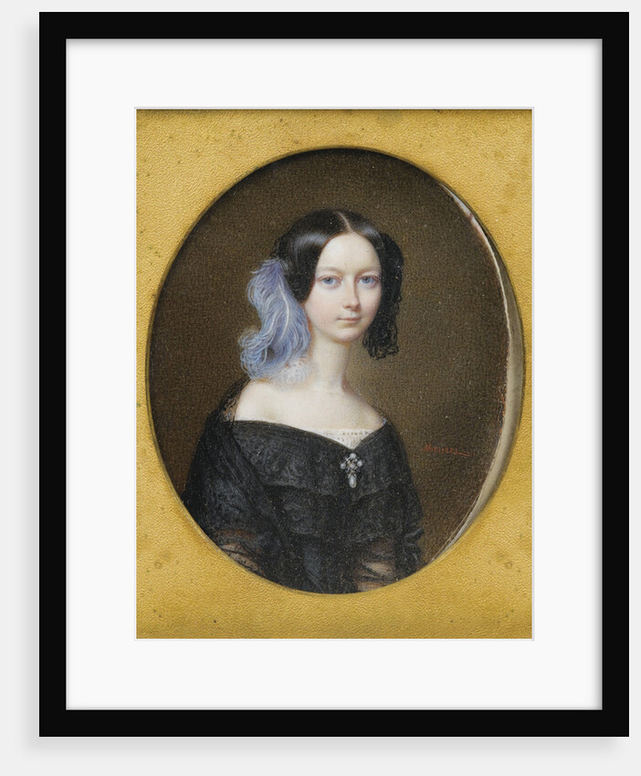 Duchess Helene of Mecklenburg-Schwerin, later Duchess of Orléans, ca 1835 by François Meuret