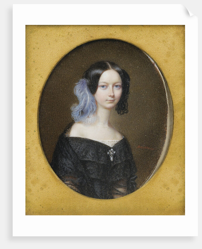Duchess Helene of Mecklenburg-Schwerin, later Duchess of Orléans, ca 1835 by François Meuret