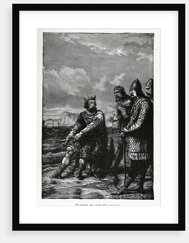 Canute by the Seashore, 1882 by Anonymous