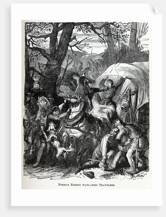 Norman Barons Waylaying Travelers, 1882 by Anonymous