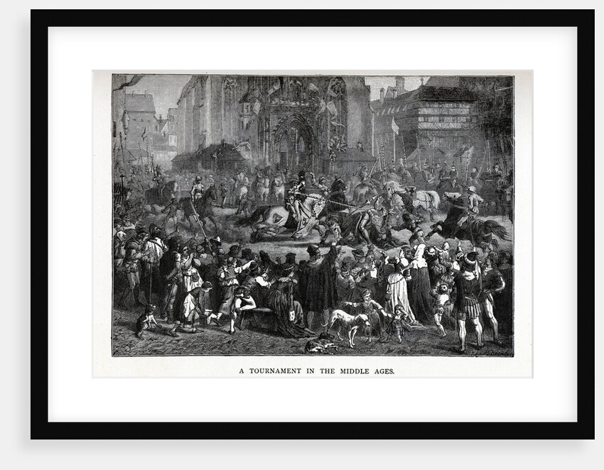 A Tournament in the Middle Ages, 1882 by Richard Brend'amour