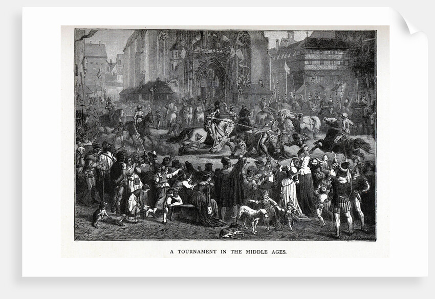 A Tournament in the Middle Ages, 1882 by Richard Brend'amour