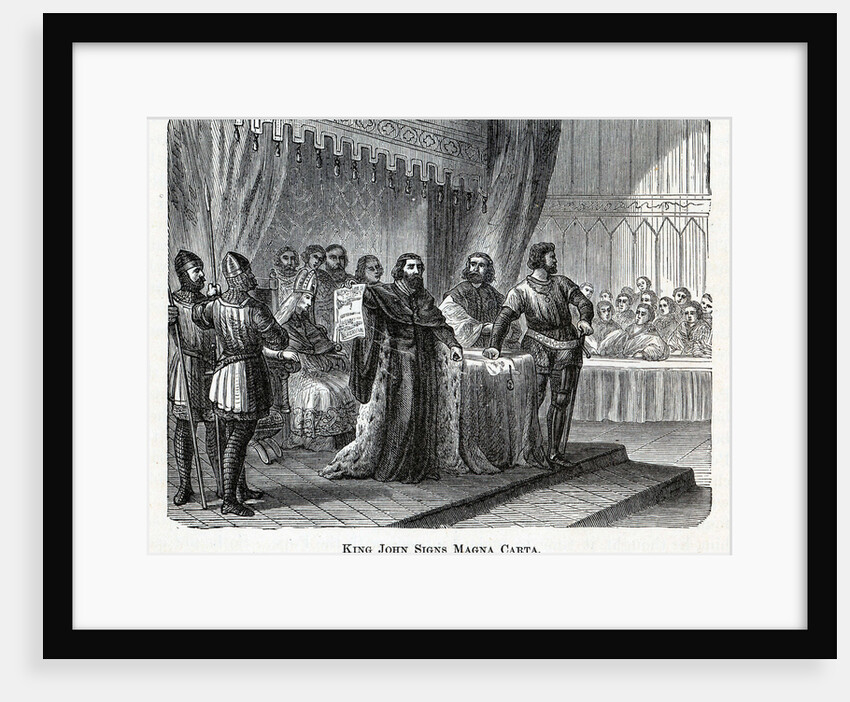 King John Signs Magna Carta, 1882 by Anonymous