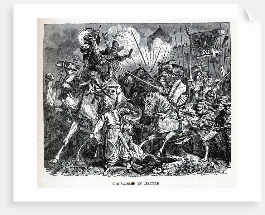 Crusaders in Battle, 1882 by Anonymous