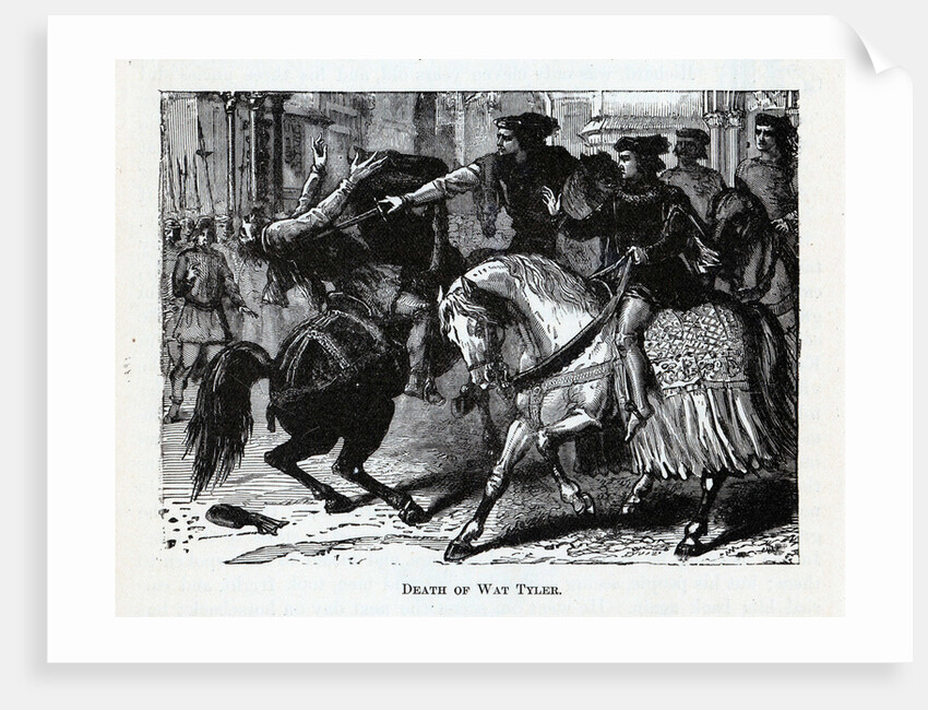 Death of Wat Tyler, 1882 by Anonymous