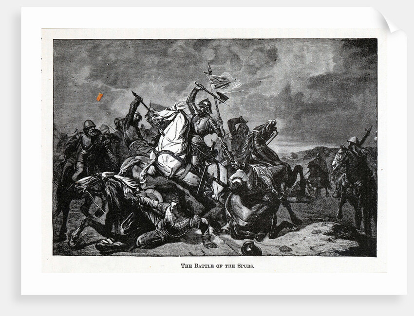 The Battle of the Spurs, 1882 by Anonymous