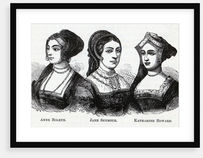 Anne Boleyn. Jane Seymour. Katharine Howard, 1882 by Anonymous