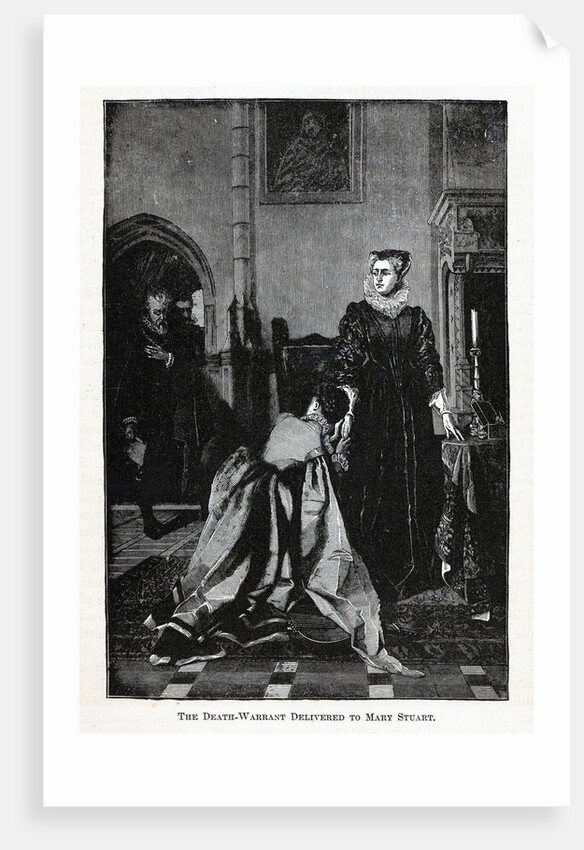 The Death Warrant Delivered To Mary Stuart, 1882 by Anonymous