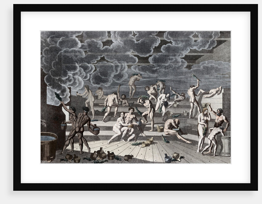 A Russian bathhouse, 1811 by Yemelyan Mikhaylovich Korneev