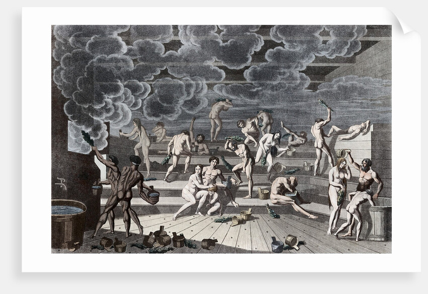 A Russian bathhouse, 1811 by Yemelyan Mikhaylovich Korneev