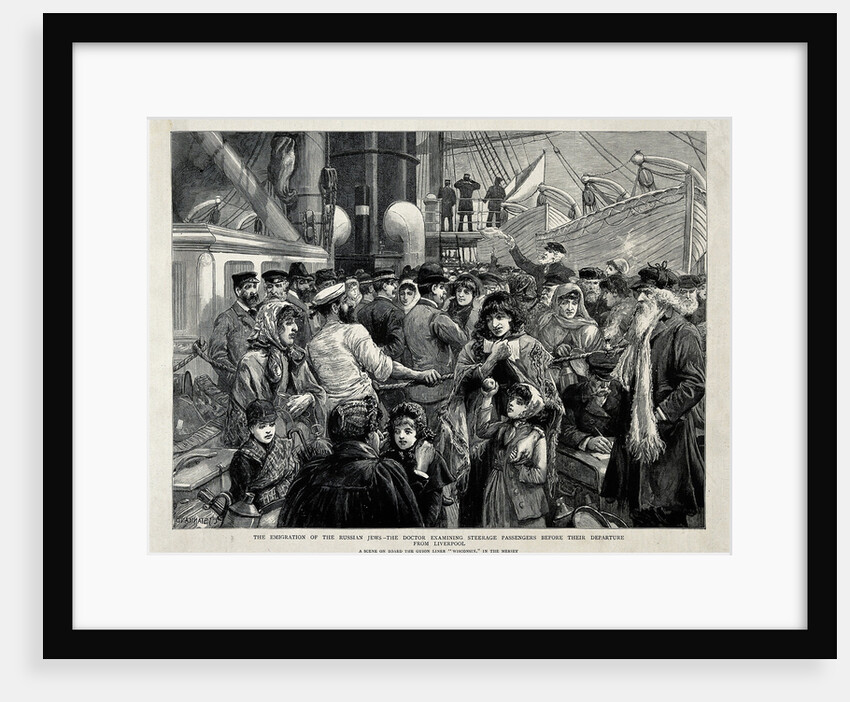 The Russian Jews examined by a doctor before the Emigration from Liverpool, 1891 by Charles Joseph Staniland