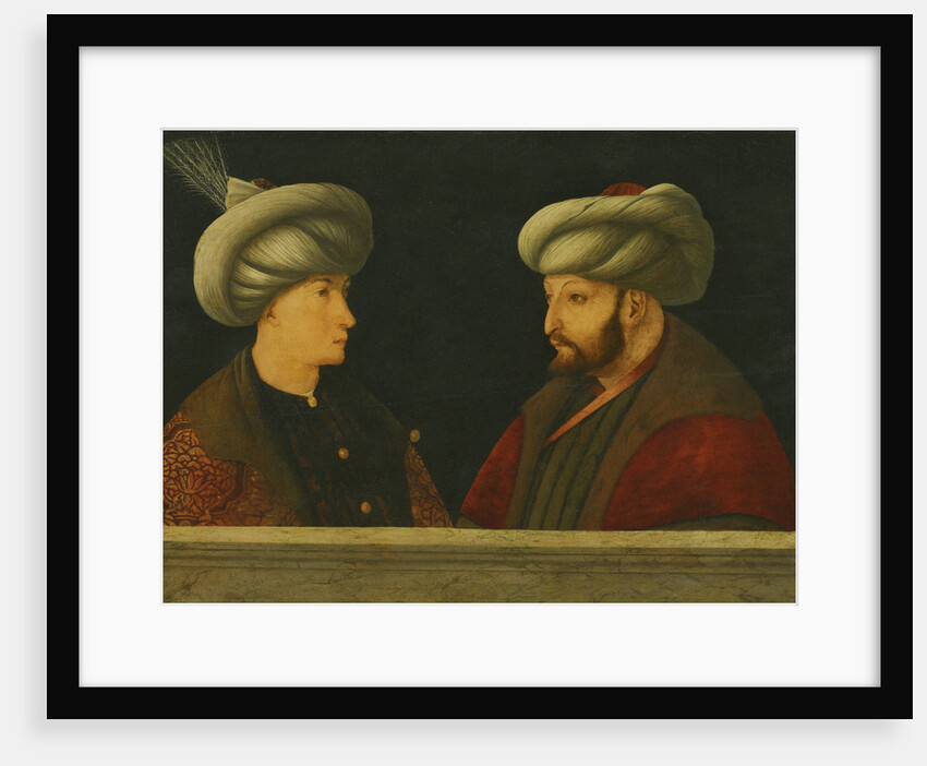 Portrait of Sultan Mehmed II with a young dignitary by Gentile Bellini