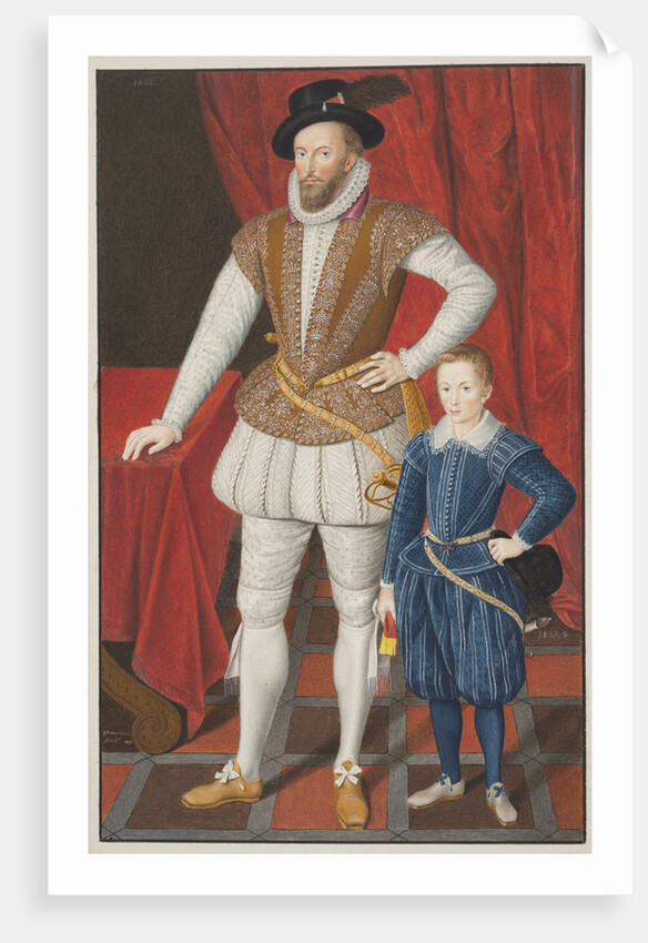 Sir Walter Raleigh and son, 1602 by Anonymous