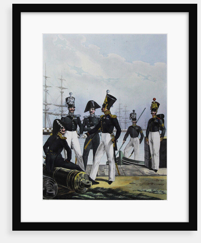 The Guards Équipage Artillery Company and Guards Cargo Company, 1829 by Lev Alexandrovich Belousov