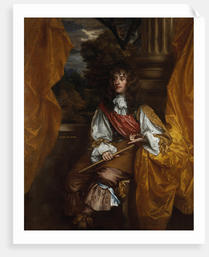 Portrait of James II of England, 1661 by Sir Peter Lely