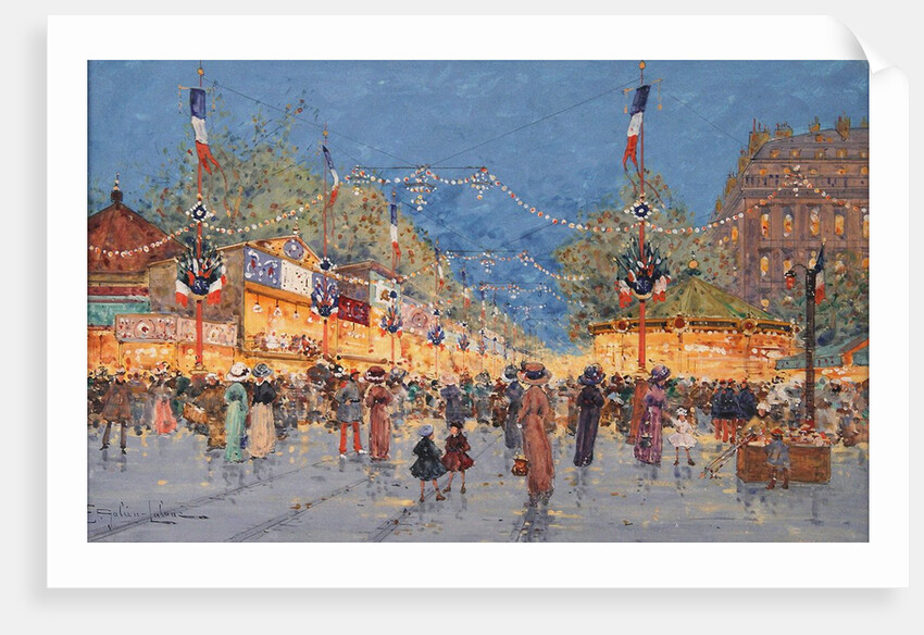 Foire aux Pains dEpices. Place de la Nation, c. 1930 by Eugene Galien-Laloue