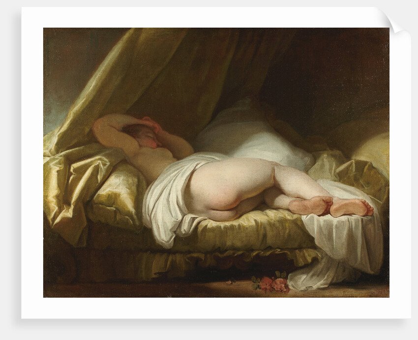 Young girl sleeping, Between 1758 and 1761 by Jean Honoré Fragonard