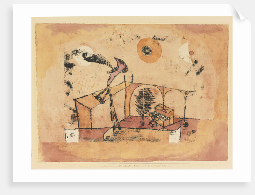 The Heroic Tenor As a Concert Singer, 1922 by Paul Klee