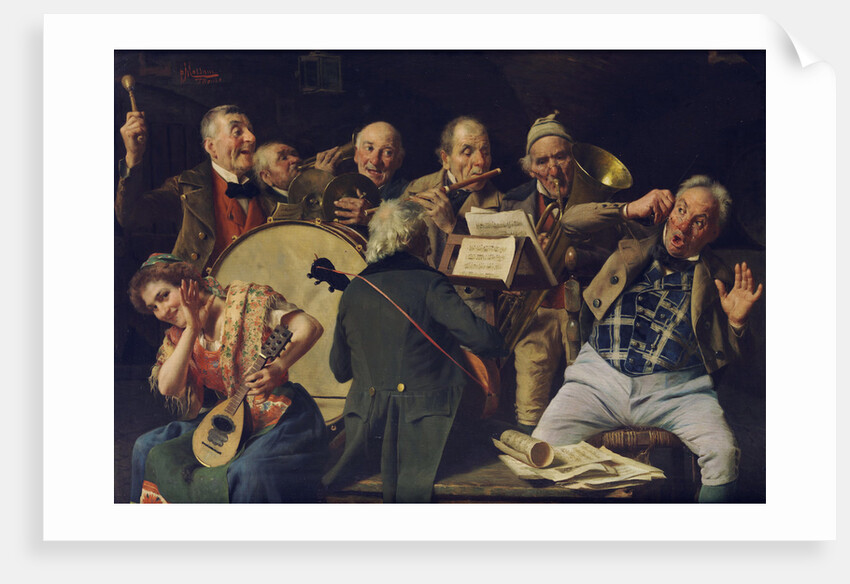 An orchestra rehearsal, c. 1920 by Pompeo Massani
