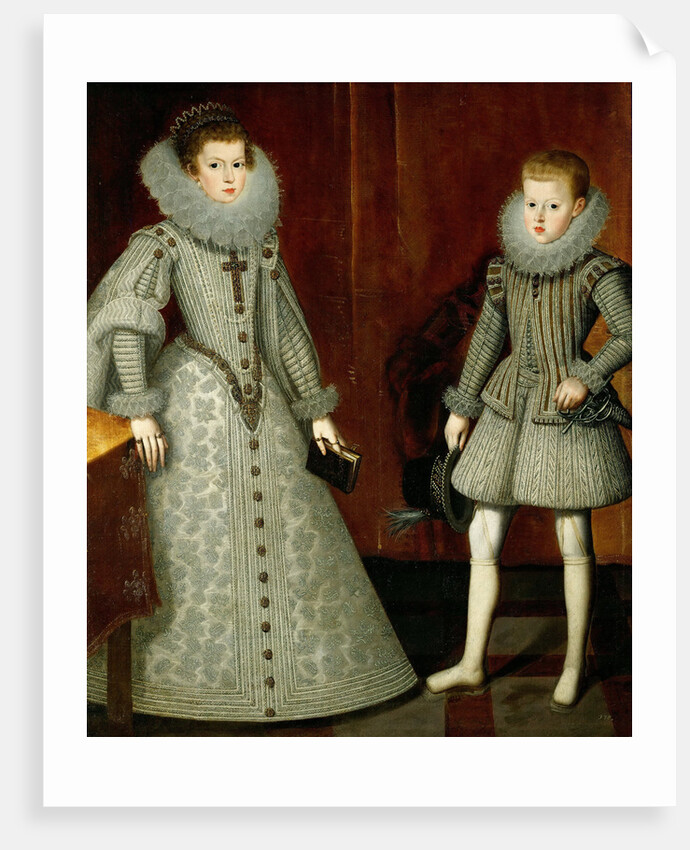The Infante Philip, later King Philip IV of Spain and his sister Anne of Austria (1601-1 by Bartolomé González y Serrano