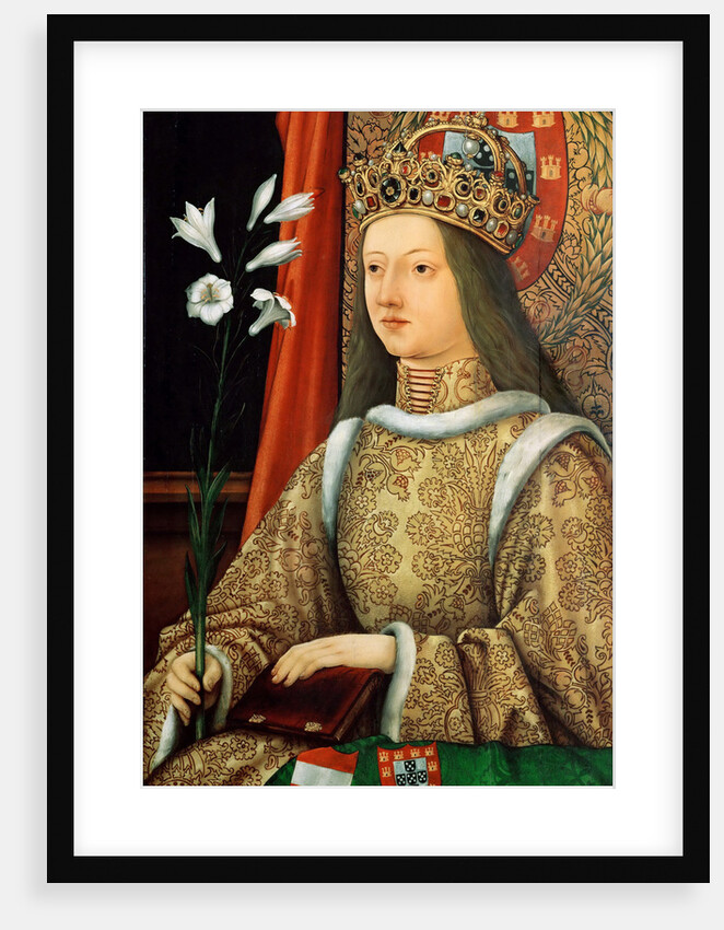 Portrait of Eleanor of Portugal, Holy Roman Empress, after 1468 by Hans Burgkmair the Elder