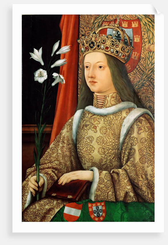 Portrait of Eleanor of Portugal, Holy Roman Empress, after 1468 by Hans Burgkmair the Elder