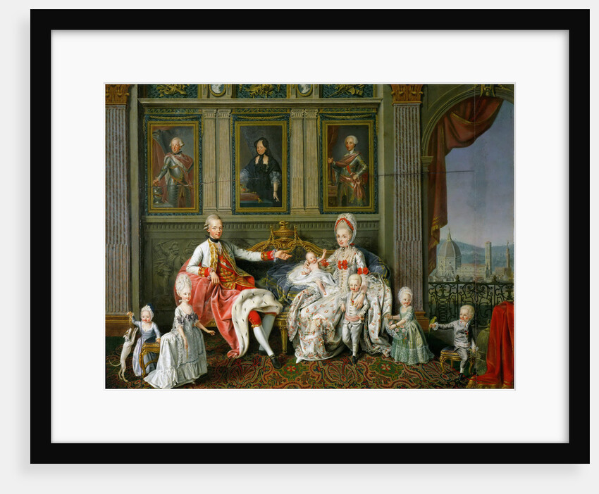 Leopold I, Grand Duke of Tuscany with his wife Maria Luisa and their children, 1773 by Wenzel Werlin