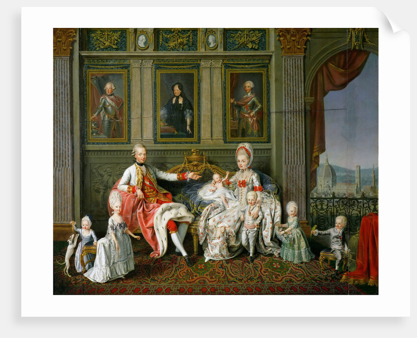 Leopold I, Grand Duke of Tuscany with his wife Maria Luisa and their children, 1773 by Wenzel Werlin