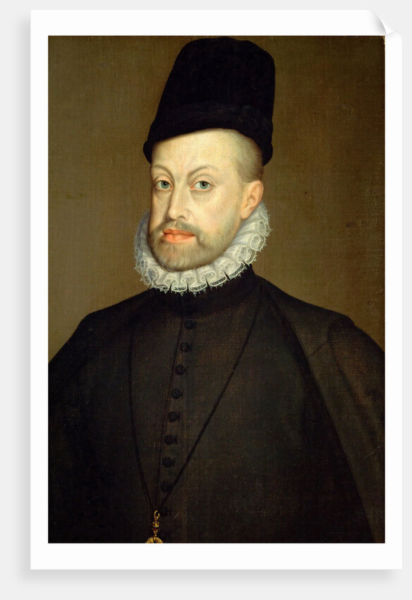 Portrait of Philip II, King of Spain and Portugal, 1568 by Alonso Sánchez Coello