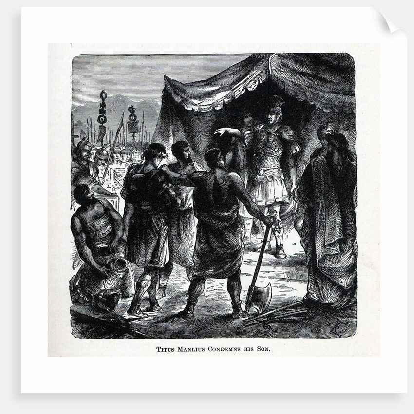 Titus Manlius Condemns His Son, 1882 by Anonymous