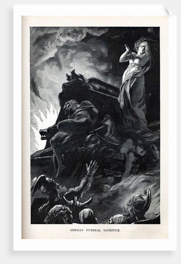 German Funeral Sacrifice, 1882 by Anonymous