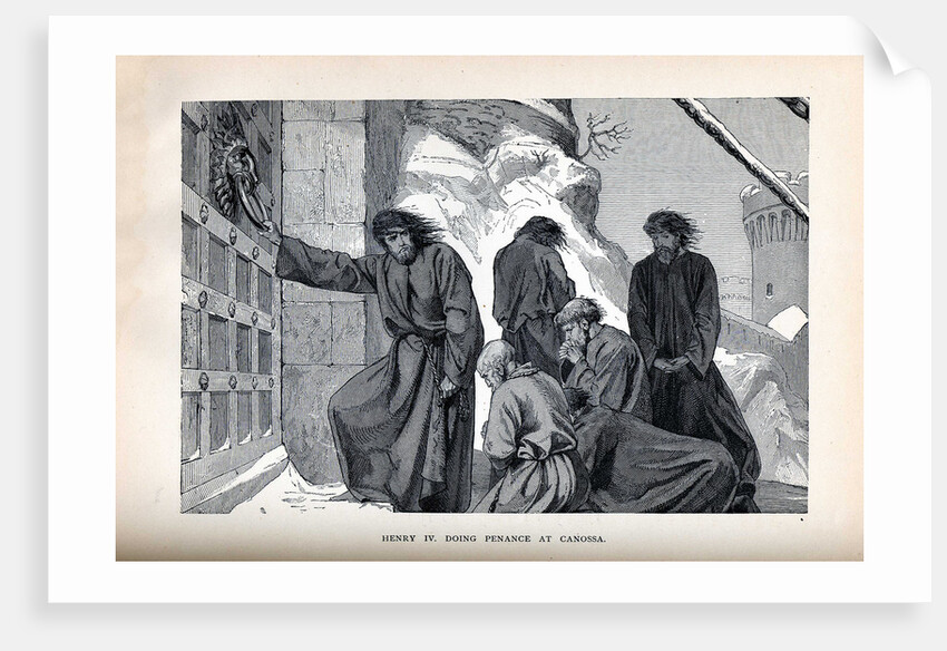 Henry IV Doing Penance at Canossa, 1882 by Anonymous