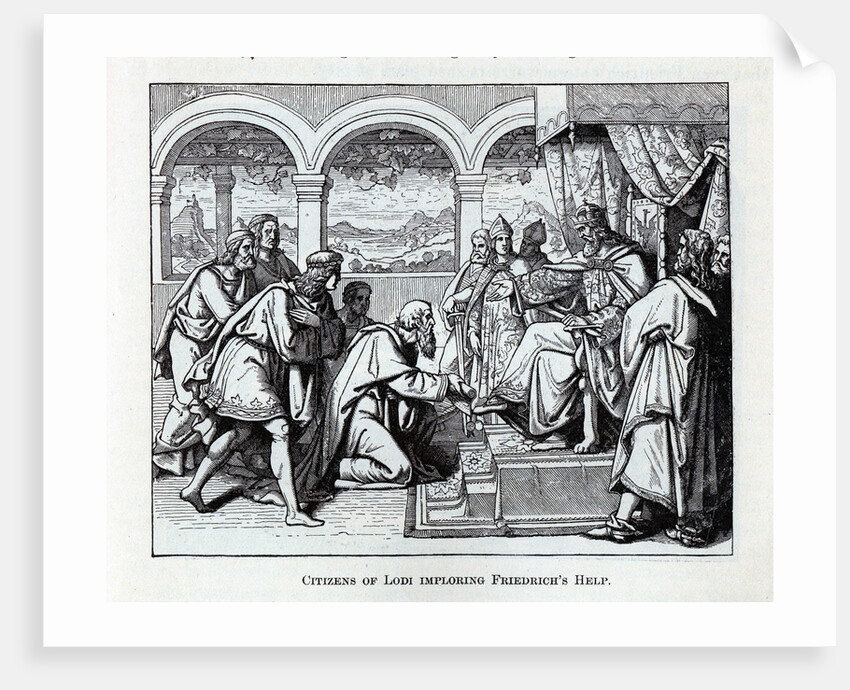 Citizens of Lodi imploring Friedrichs Help, 1882 by Anonymous