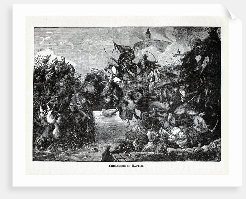 Crusaders in Battle, 1882 by Anonymous