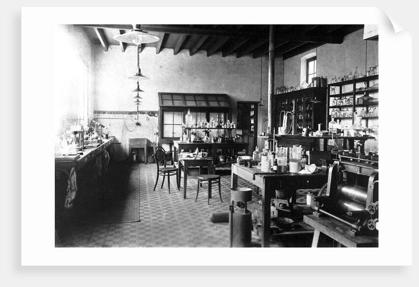 Laboratorium of Alfred Nobel at his Villa in Sanremo, 1890s by Anonymous