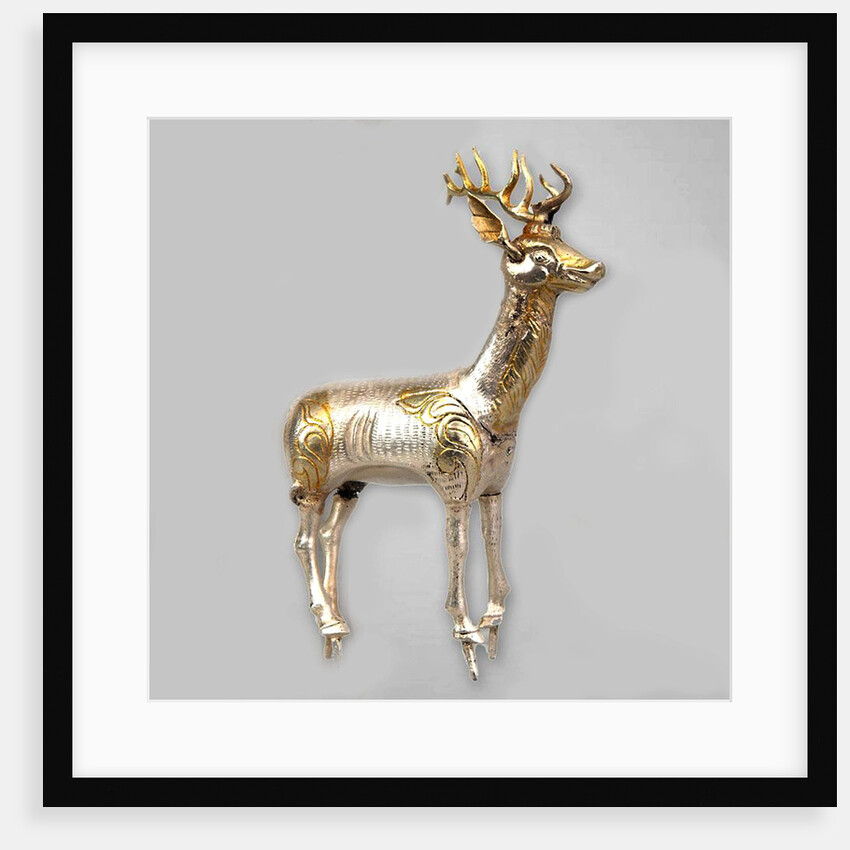Stag (From Khashaat, Arkhangai Province, Mongolia), ca 700 by Khazar culture