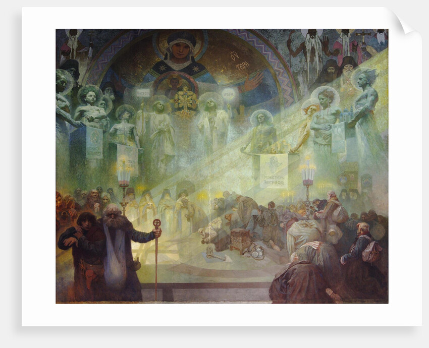 Holy Mount Athos, 1926 by Alfons Marie Mucha