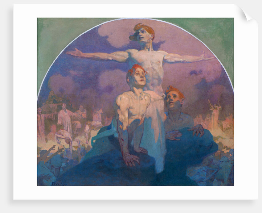 By ones own strength I, 1911 by Alfons Marie Mucha
