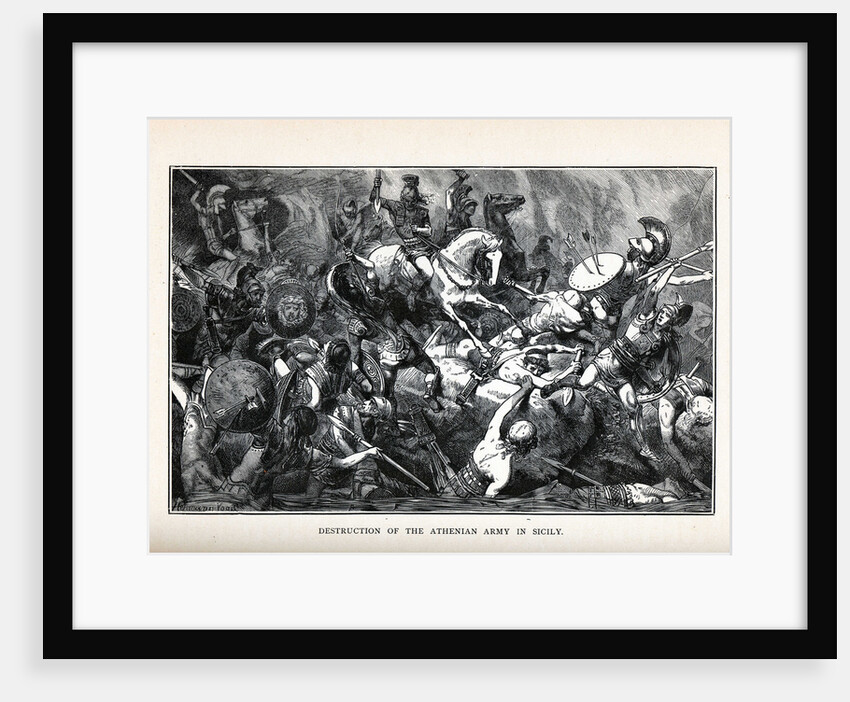 Destruction of the Athenian Army in Sicily, 1882 by Hermann Vogel