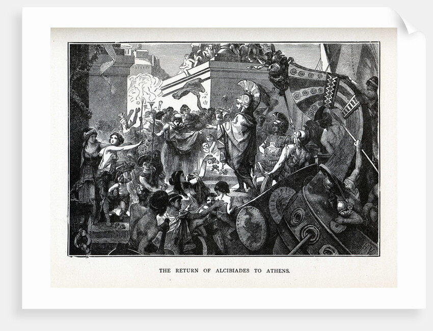 The Return of Alcibiades to Athens, 1882 by Hermann Vogel