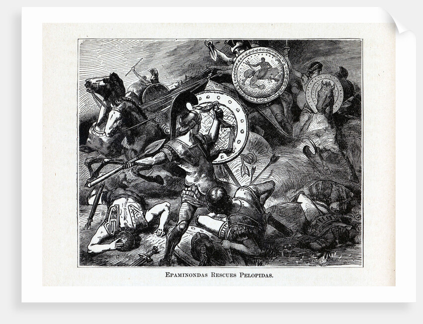 Epaminondas Rescues Pelopidas, 1882 by Hermann Vogel