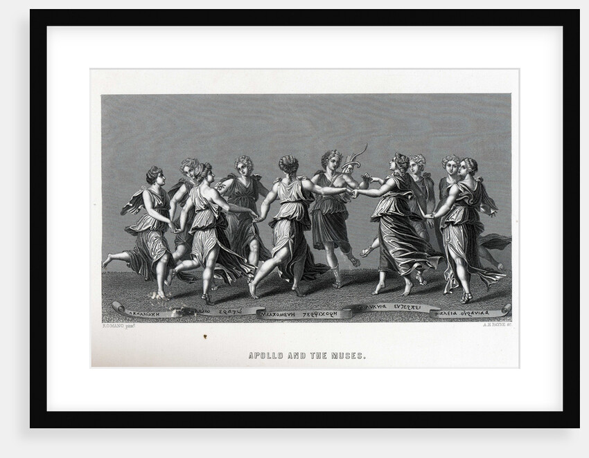 Apollo and the Muses (after Giulio Romano), 1882 by Anonymous