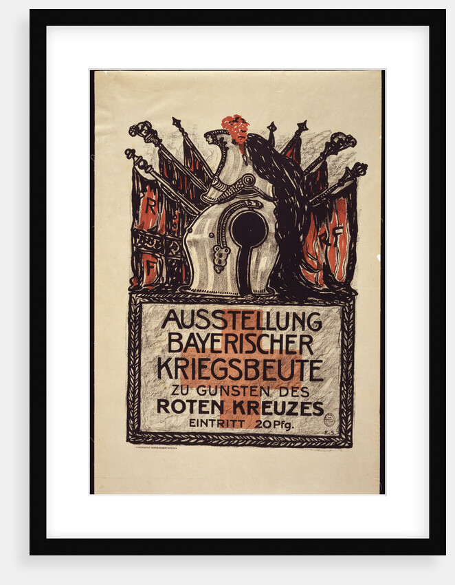 Exhibition of the Bavarian war spoils to benefit the Red Cross, 1915 by Franz Ritter von Stuck