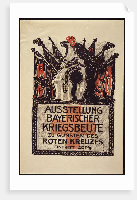 Exhibition of the Bavarian war spoils to benefit the Red Cross, 1915 by Franz Ritter von Stuck